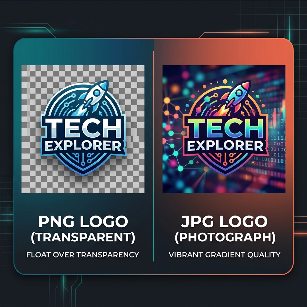 Side by side comparison of PNG with transparency vs JPG photo quality